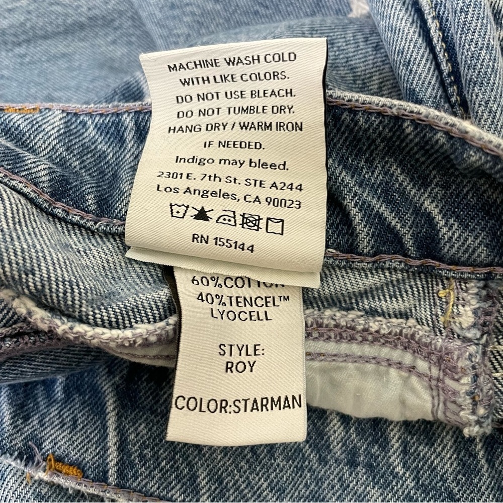Boyish High Rise Blue Jeans - Picture 10 of 16